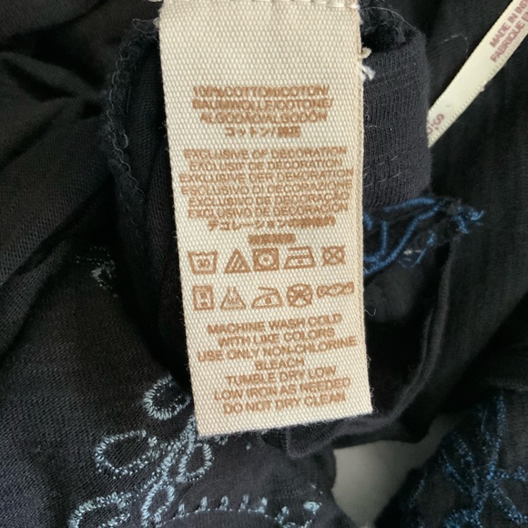 ✨ Free People La Cienega Embroidered Flutter Sleeve Top S ✨ Boho Festival - Picture 8 of 8